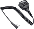 commountain Heavy Speaker Mic Compatible for Baofeng Radios BF-F8HP UV-82HP UV-5R UV82 UV82C UV5R5 UV5RA UV5RE UV5X3 and Kenwood BTECH Retevis Samcom Radios, Walkie Talkie Microphone