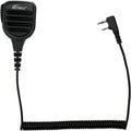 Waterproof Shoulder Speaker Mic 2 Pin Two Way Radio Microphone with 3.5mm Audio Jack Compatible with UV-5R, BTECH, Kenwood, Retevis Radios Walkie Talkie(for Kenwood, Black with 3.5 mm Jack)