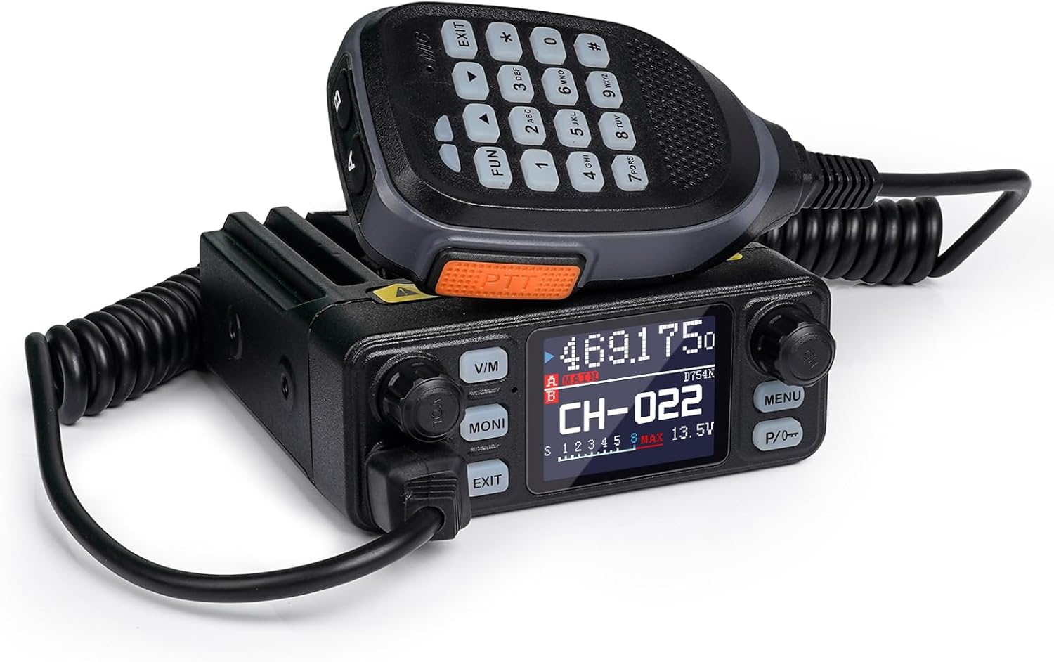KSUN Mobile Transceiver Radio for Vehicle Truck with Cigarette Lighter Plug Dual Band VHF/UHF Mini Car Radio Long Range CB Two Way Radio